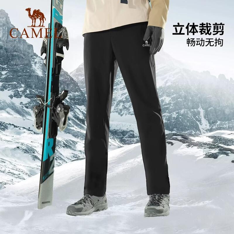 CAMEL Outdoor Windproof Water-Repellent Softshell Hiking Pants L