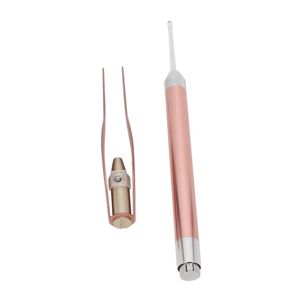 Light Ear Spoon Full Polishing Visible Ear Wax Removal with Light for Ear Cleaning Tool Rose Gold