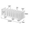 Yamazaki Pouch Amenity W5 x x Tower for Cosmetic Storage Item 10573 & Stand, Vertical, White, D15.4 H4.6cm, Series, Samples, Amenities, Case,