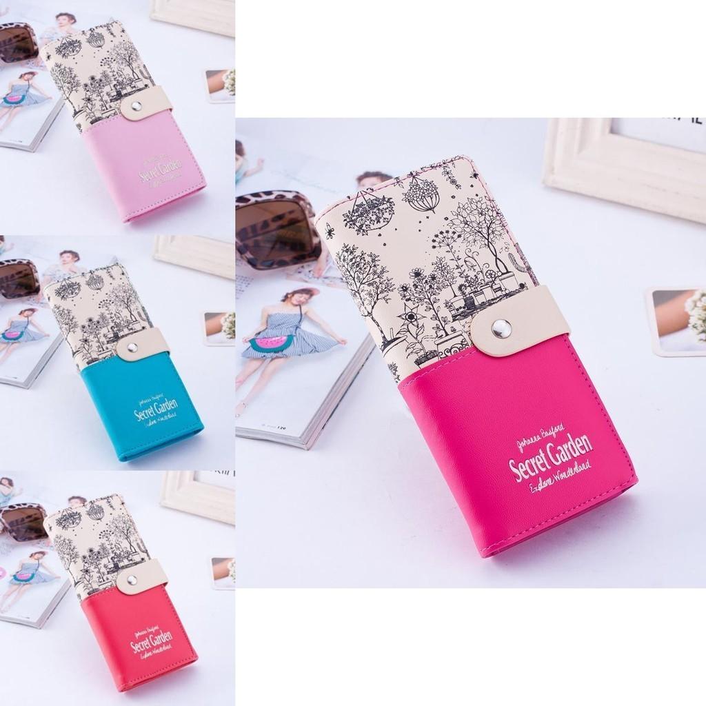 Secret Garden 2019 Artificial Leather Wallet Women Purse Fashion Pastoral Fresh