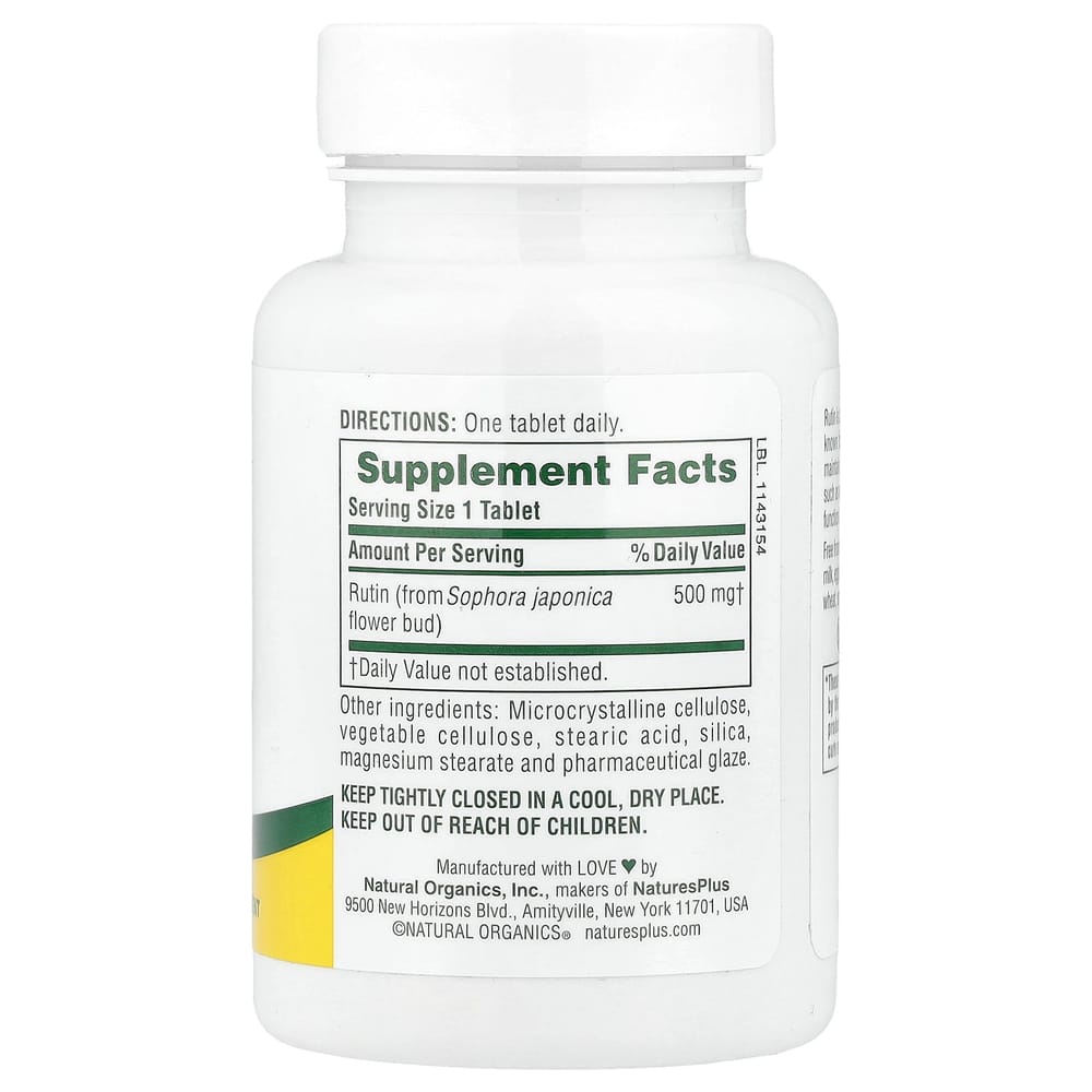 Nature's Plus Rutin 500 mg, 60 Tabletten
