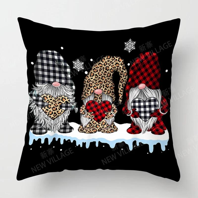 Christmas Series Pillowcases Sofas Cushion Covers  Home Decor Can Be Customized for Holiday Celebrations 40x40 50x50 60x60 35x35