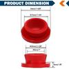 CheeMuii 20 PCS Hubcap Rubber Plugs 1-1/8" Wheel Fit For Trailer Hub Cap Replace Stemco 359-5990 Fit For Stemco 343-4009 343-4024 Etc