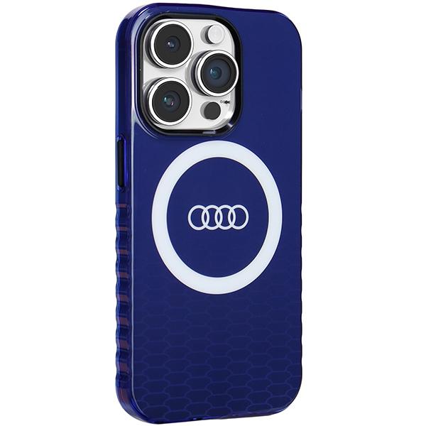 Audi Iml Big Logo Magsafe Case Iphone 14 Pro 6.1 Niebieski/Navy Blue Hardcase Au-Imlmip14P-Q5/D2-Be