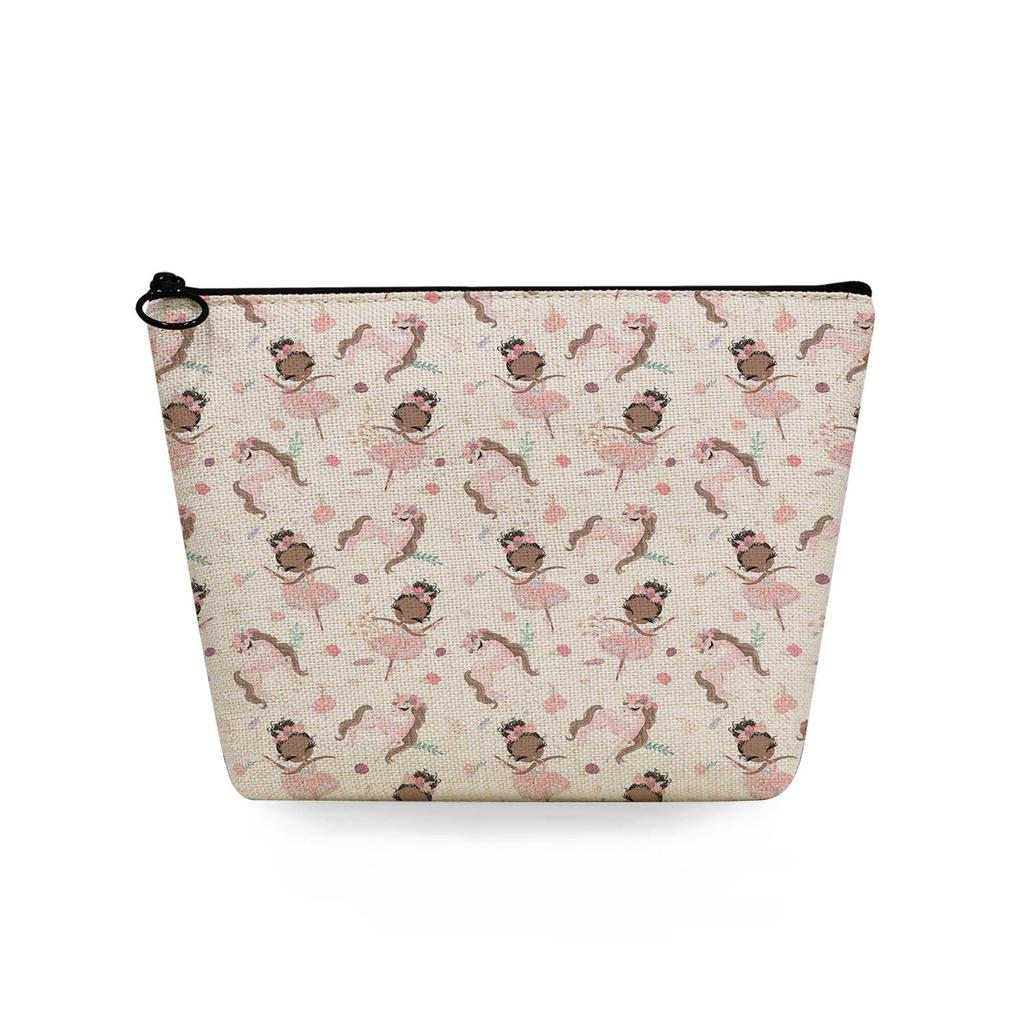 Women Ballet Girl Print Cosmetic Bag Toiletries Organize Travel Storage Case  6368