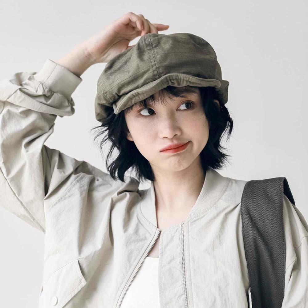 Street Style Retro Octagonal Hat Big Head Circumference Women Artist Hat Cloud Beret Cap  Women