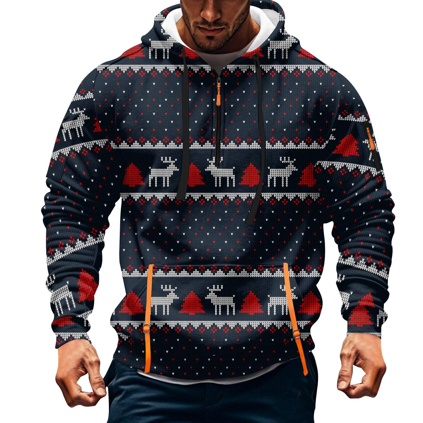 

Мужская толстовка с капюшоном с принтом, кардиган на молнии с карманом на рукаве, мужская спортивная повседневная толстовка большого размера M