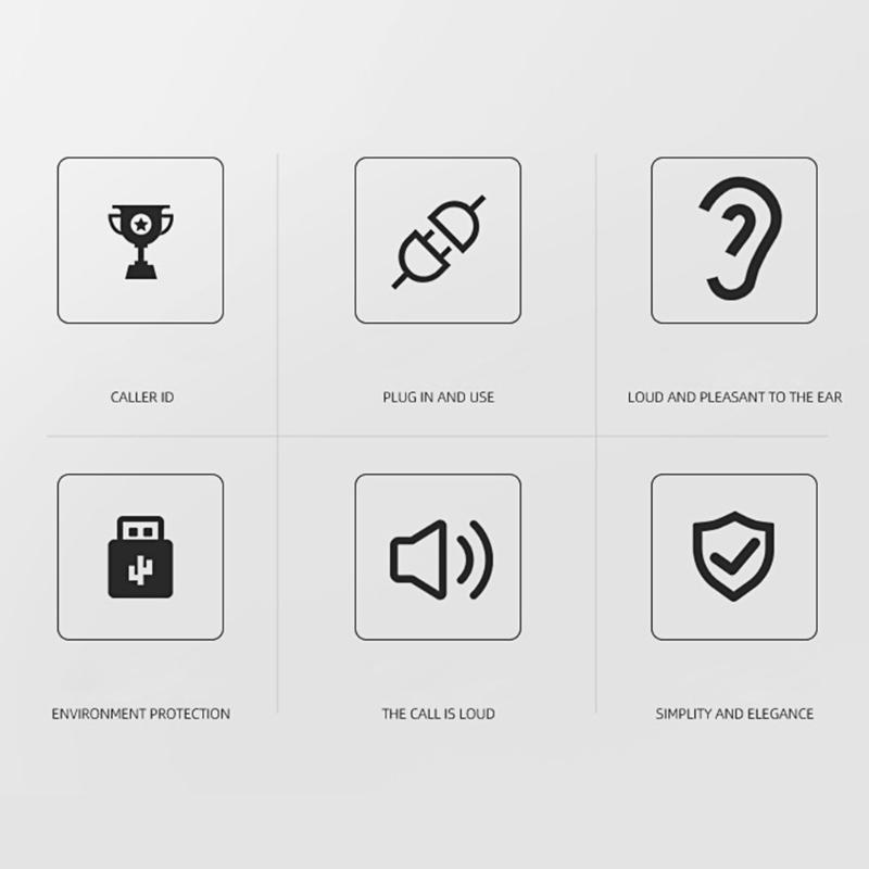 Desktop Corded Telephone for Home Landline Telephone with Big Button Speakerphone Telephone for Home Office Hotel