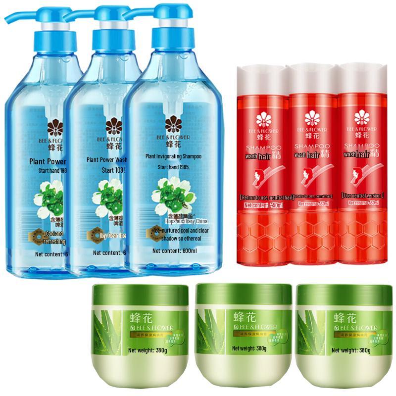BEE&FLOWER Plant Invigorating Shampoo & Hair Mask Value Pack