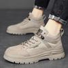 Winter velvet warm Martin boots new autumn outdoor hiking casual short boots thick-soled retro boots