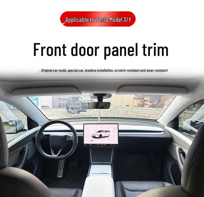 Tesla Model Y Refresh Edition Door Trim Cover - Interior Upgrade Accessory
