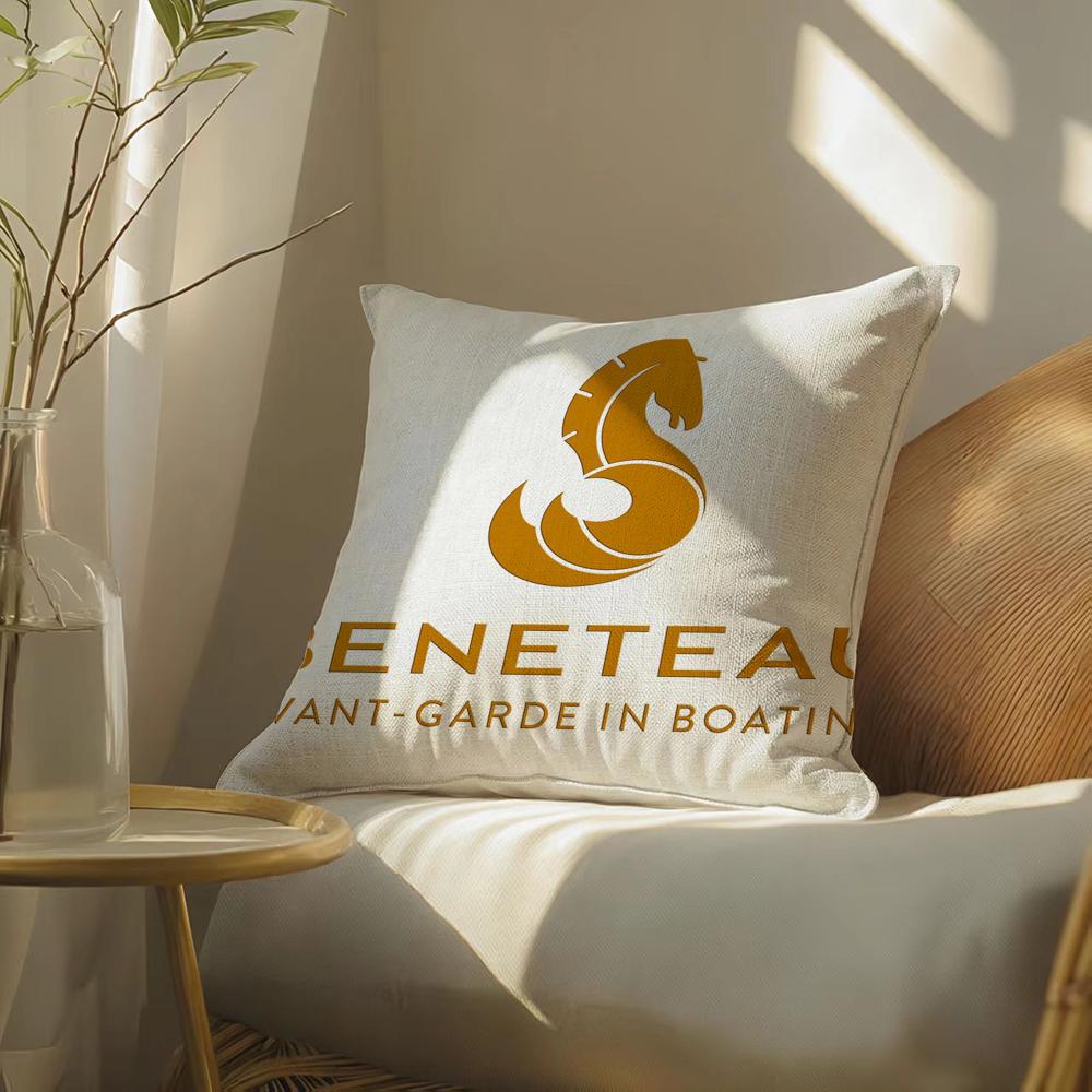 Cartoon BBeneteauS YYachts Pillow Case Pillowcase Doublesided Printed Sofa Cushion Bedroom Headboard