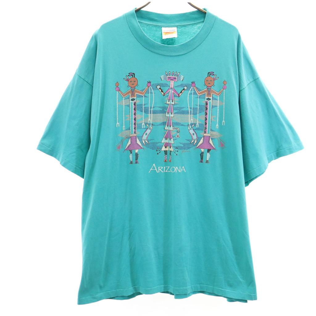 HAZELWOOD 90s Made in USA Old Arizona Short sleeve T-shirt Men's Used