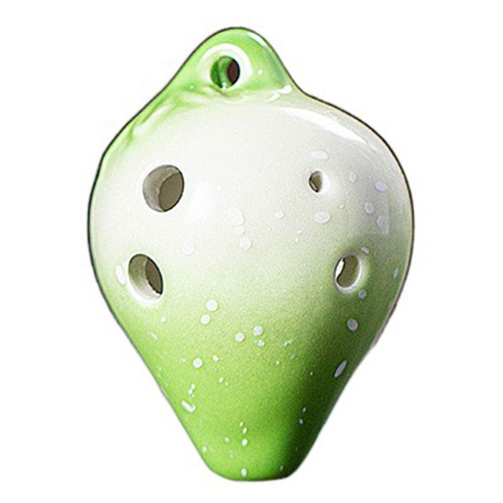 C Tone Strawberry Shaped Ocarina Gradient Color Kids Musical Instruments Toy  Student