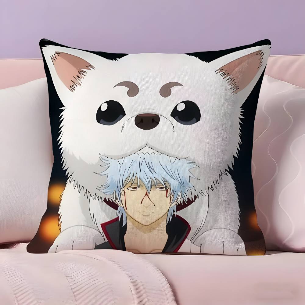 Anime G-Gintama Pillow Case Ultra Soft Skin Friendly Fabric Cloud Like Comfort & Concealed Zipper