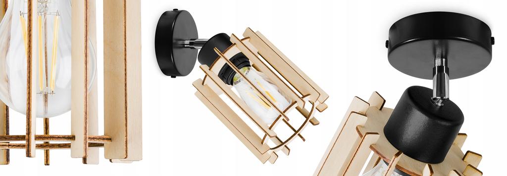 MODERN WOODEN LED CEILING LAMP