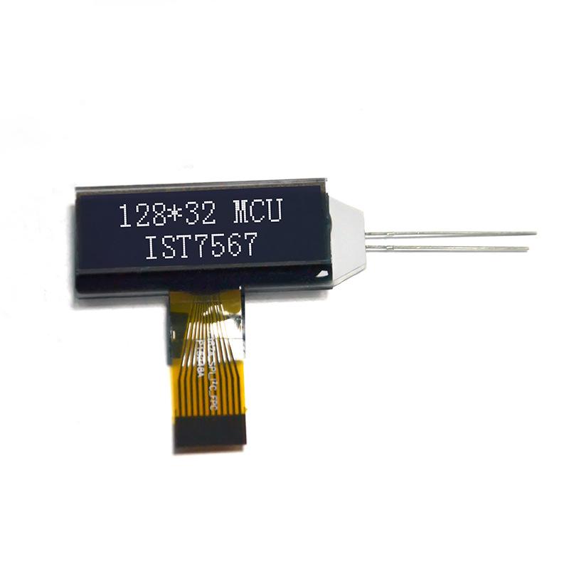 128x32 Dot Matrix 2-inch Monochrome LCD Screen for Industrial Control