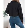 Autumn and Winter, Casual Jacket, Pocket, Long Sleeved, Corduroy, Short Jacket, Warm Jacket, Women's Clothing
