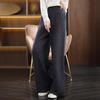 Cashmere High-Waisted Wide-Leg Knit Pants - Autumn/Winter Collection