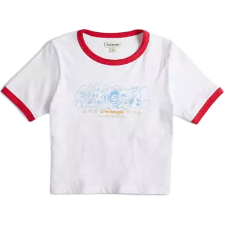 

Coach topia Creatures Bio Print Short Sleeve T-Shirt Unisex Tops White CS540-WJ0 S