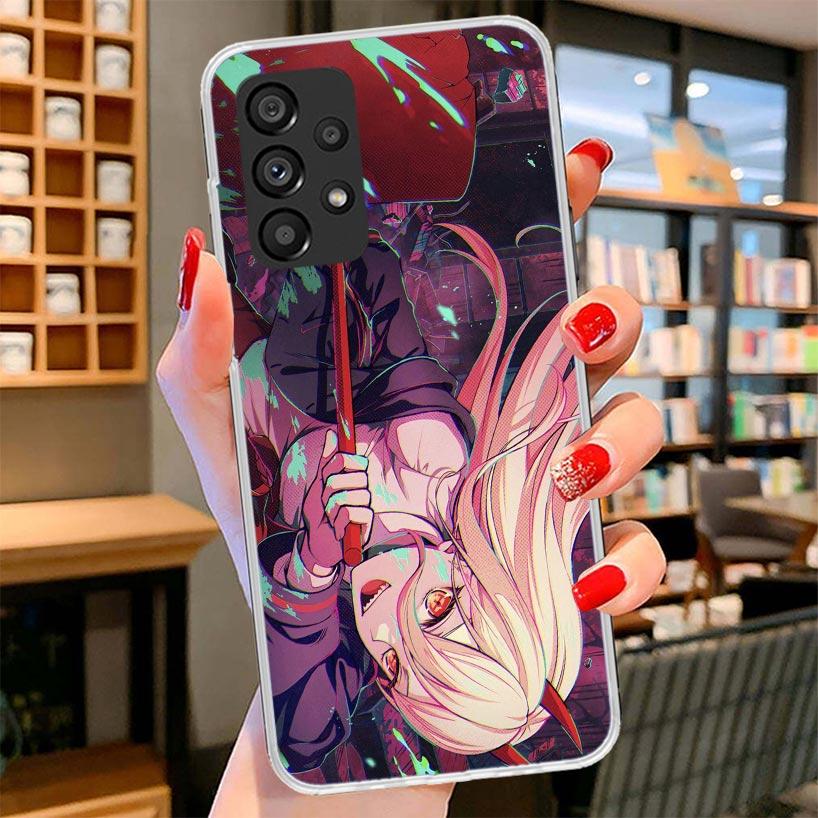 C-Chainsaw Mans Power Phone Case For Samsung Galaxy A12 A22 A32 A52 A72 A02S Phone Case Note 20 Ultra 10 S10 Plus A51 A71 A50S A