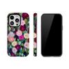 Coque de téléphone à motif floral peint à l'huile pour Apple 14-16, style coréen, et ensemble 2-en-1 pour 15 Pro Max.