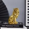 Retro Animal Ornament Luxury Miniatures Figurine Sculpture Desktop Decoration Lion Statue  Bedroom