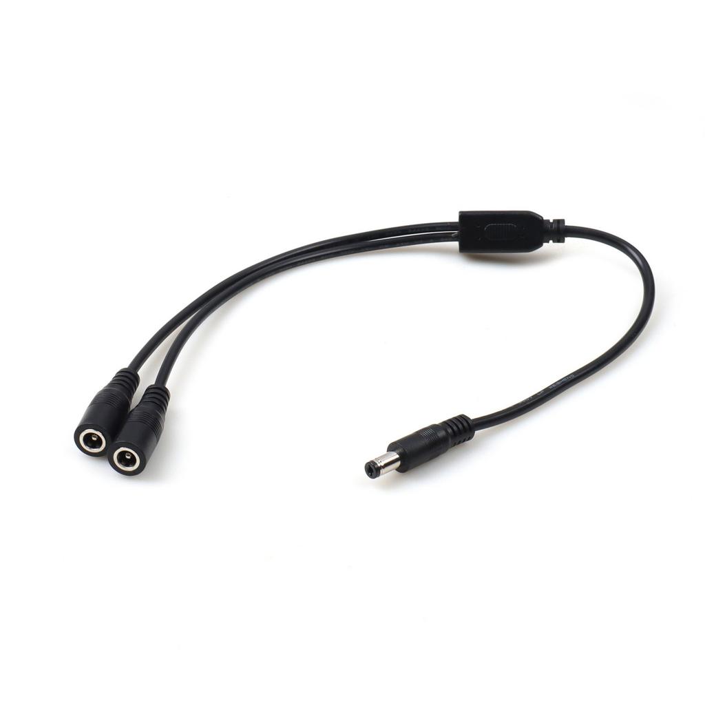 5.5x2.1mm Power Splitter Cable 1 To 2 3 4 Way Adapter For CCTV Router LED Light 40cm Length