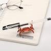 Funny Crab Pen Holder Desktop Creative Lift Weight Stationery Organizer Cute Decor For Desk Work Office Study Ins Aesthetic 2026