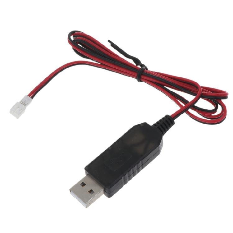 PH2.0 2-Pin Ladekabel für 3,7V wiederaufladbare Batterie USB-Ladekabel Draht 1m