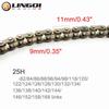 LINGQI 25H Chains Scooter Bike Transmission Drive Chain 94 96 98 120 124 138 168L For Pit Dirt Bike Mini Moto Electroc Vehicle