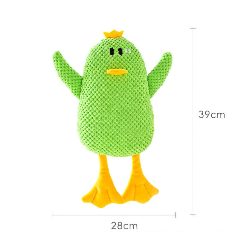 Creative Cartoon Duck Plush Cat Toy Calming Squeaky Interactive Training Resting Pet Pillow for Puppy Dogs Accessories Home