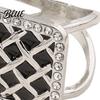 Fine Electroplated Scarf Ring Grid Square Ring Rhinestone Silk Clip Decorative Buckle Slide Elegant Wrap Holder for Women Neckerchiefs Shirts Shawls