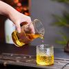 Holding a Wooden Ring Fair Cup High Borosilicate Heat-resistant Glass Drinking Cup Household Living Room Hospitality Glass