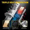 AUXITO H4 LED 9003 Headlight Bulbs 6000K Hi/Lo Beam White Error Canbus Free 2Pcs