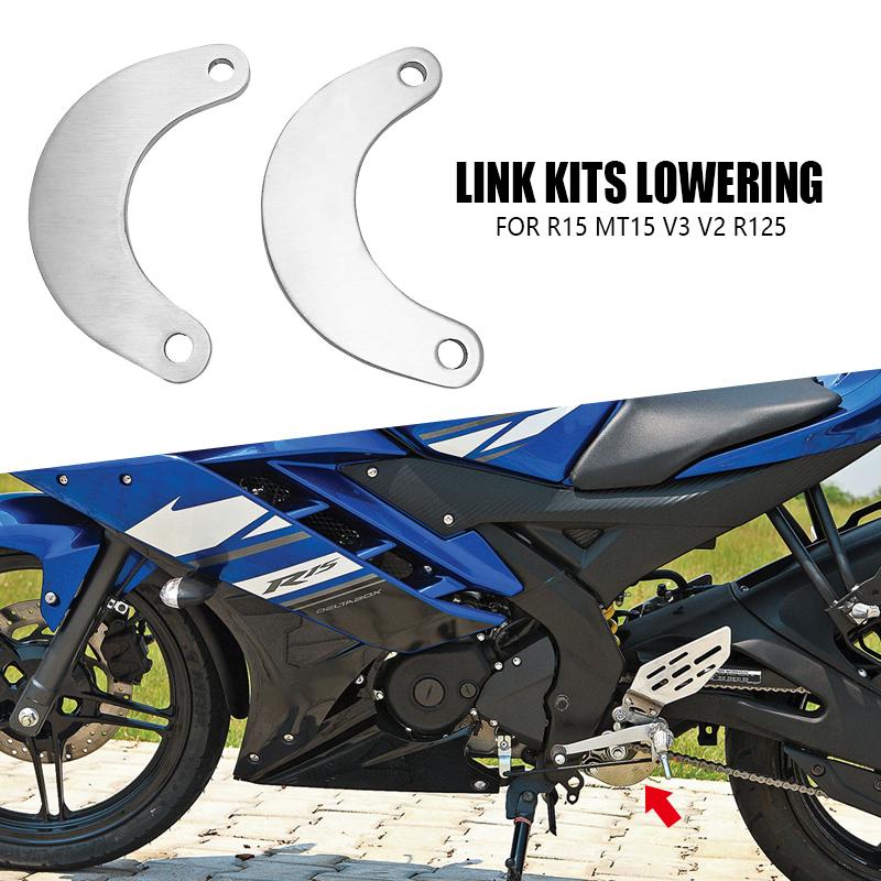 For YAMAHA YZF R15 Motorcycle Rear Suspension Linkage Lowering Links Kit V3 V2 YZF-R125 MT15 M-SLAZ 2011-2020 2019 2018 2017