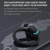 Wireless Earbuds with Earhooks Single Bluetooth Earpiece Sports Headphones Over the Ear Running Workout Wrap Around Earbuds 20H Long Battery Life