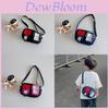 Adorable Kids Oxford Cloth Shoulder Bag Cute Color Block Design For Boys And Girls