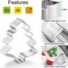 6pcs Christmas Cookie Cutter Molds Stamp Sugarcraf Decoration Cake Tools Biscuit Mold Santa Claus Fondant Decorating Tools