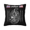 Nordic Style Muay Thai Cushion Covers Velvet America To Thailand Tiger Throw Pillow for Car Square Pillowcase Home Decorative