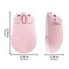 Wireless Bluetooth USB Cute Pig Compatible with Tablet and Laptops Mouse, 2.4GHz, 2-Device Connection, Design, Wireless, Quiet, Battery-Operated,