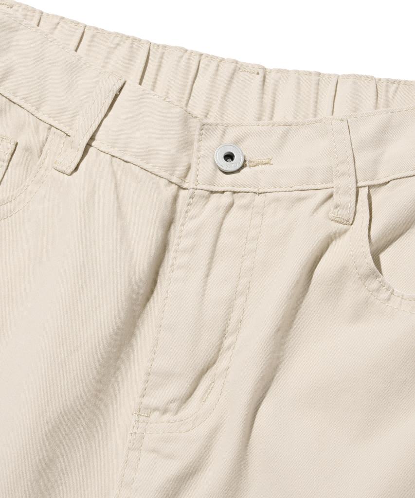 ROIDESROIS Cotton Bermuda Cropped Pants (Ivory)