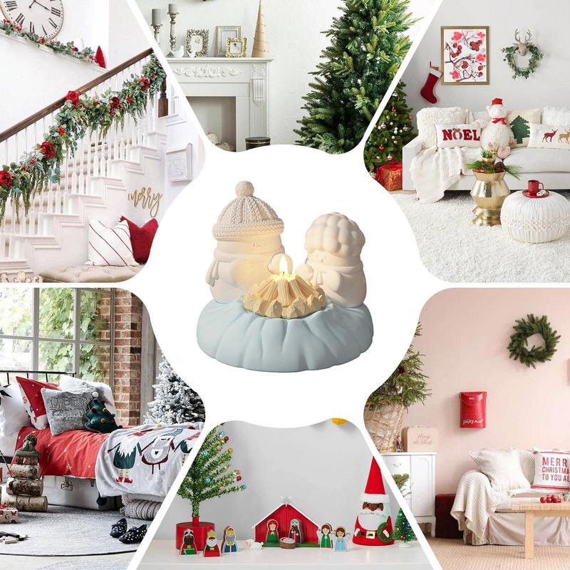 3D Silicone Mold 4X Silicone Christmas Snowman Molds 3D Christmas Baking Molds Resin Crafting Mold Christmas Candle Mold For