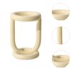 Toothbrush Holder Makeup Brush Storage Rack Modern Divided Toothpaste Holder Bathroom Accessories for Hotel Countertop Vanity
