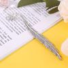 Bookmark Feather Dried Flower Gypsophila Specimen Metal Bookmarks Stationery Gift