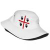 Custom Flag Of Sardinia Bucket Hats Women Unisex Italy Sardegna Four Moors Beach Sun Summer FisherUnisex Cap