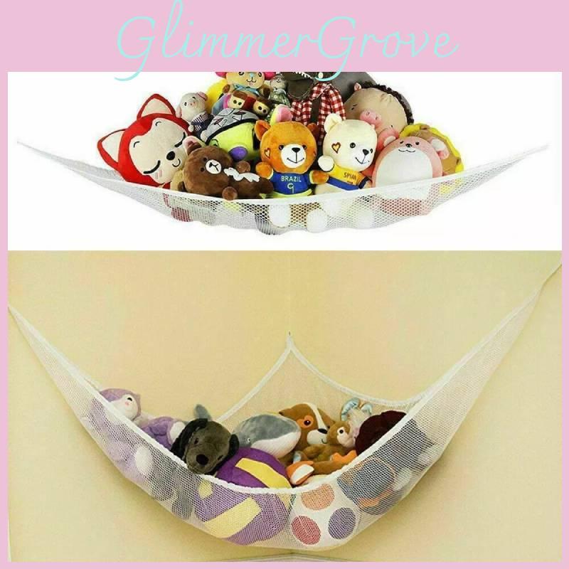 Toy Hammock Kid Net Organize Corner Plush Toys Chlid Doll Storage Mesh Bag Net