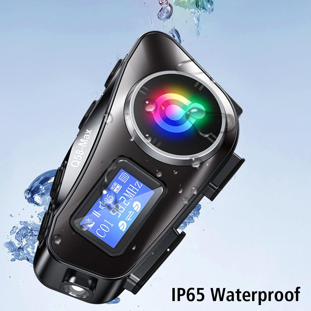 Wieloscenowy miksowany udostępnianie muzyki Ekran LCD Dwurdzeniowy bezprzewodowy interkom Zestaw słuchawkowy do kasku motocyklowego Wodoodporny