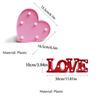 Warm Light LED Night Light Plastic Material Heart Marquee Lamp Table Lamp  Valentine's Day