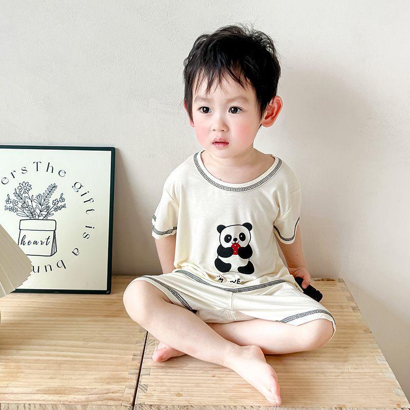 Youkesi Unisex Kids Cool Summer Short Sleeve Pajama Set For 73-80 cm